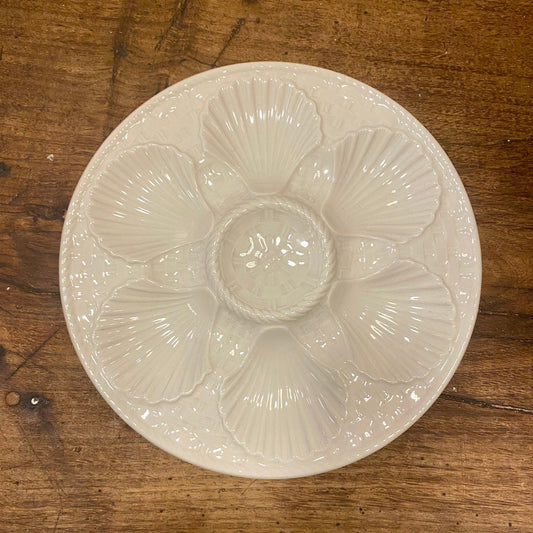 Pattern: Vintage French Oyster Plate – Longchamp – Curiosité Göteborg | Fransk vintageinredning från Curiosité