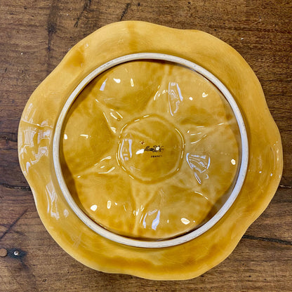 Pattern: Vintage French Oyster Plate – Sarreguemines – Curiosité Göteborg | Fransk vintageinredning från Curiosité