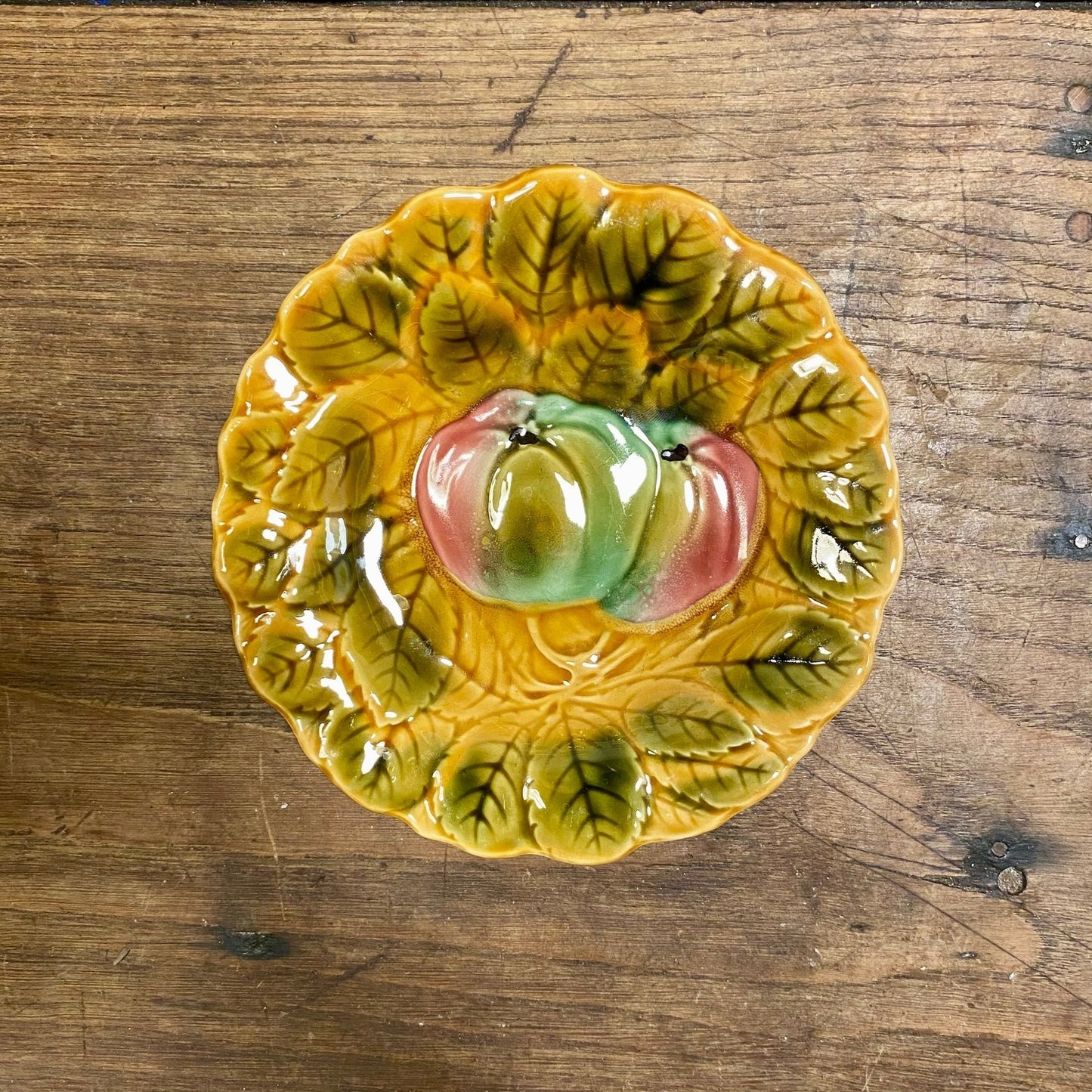 Pattern: Vintage Fruit Plate - Sarreguemines – Curiosité Göteborg | Fransk vintageinredning från Curiosité