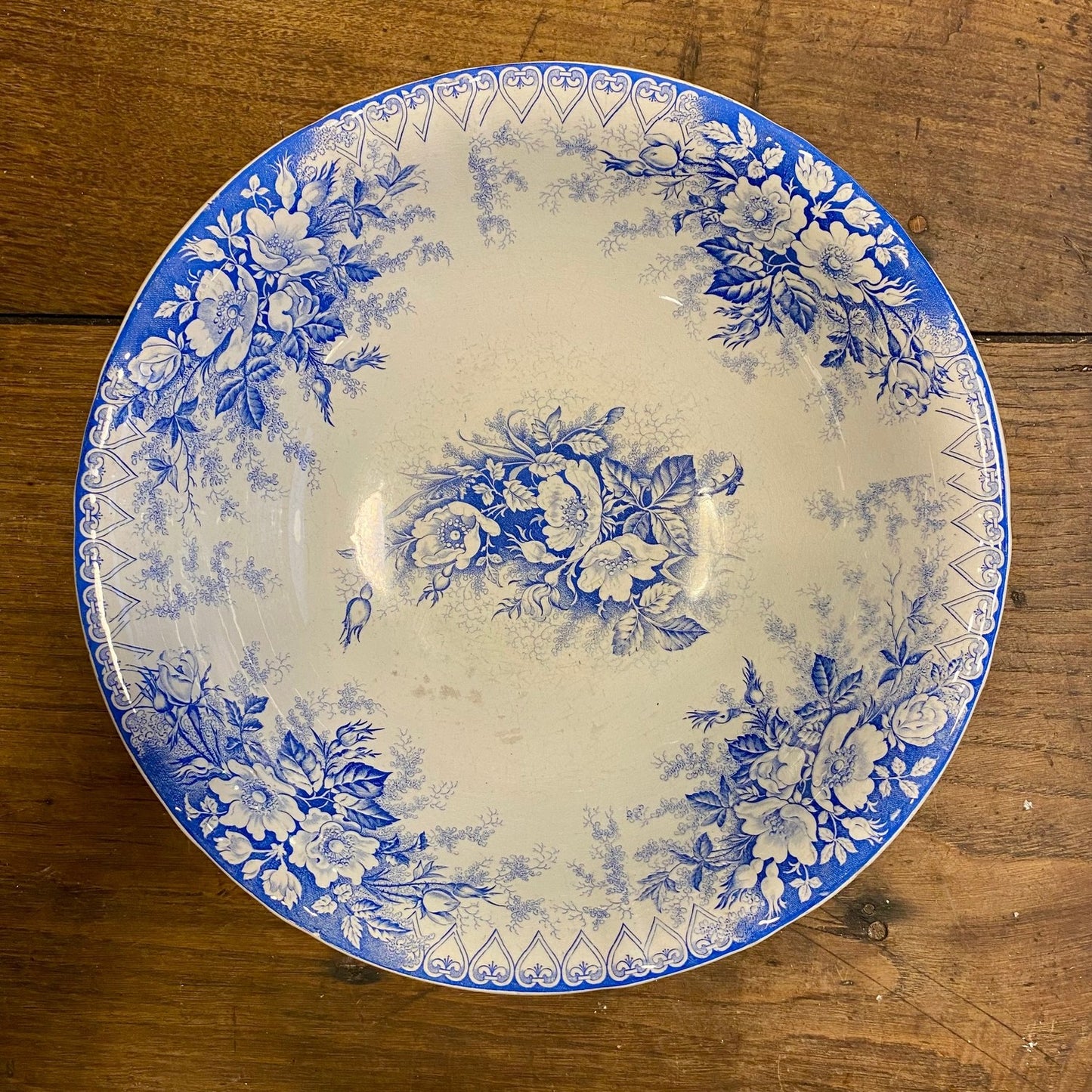 Pattern: Vintage KG Luneville Blue Floral Bowl – Curiosité Göteborg | Fransk vintageinredning från Curiosité