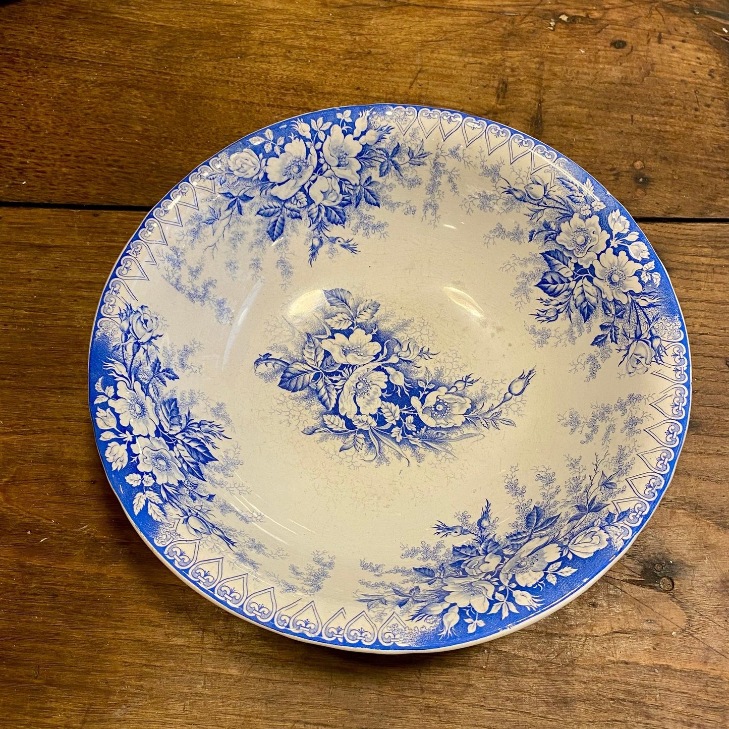 Pattern: Vintage KG Luneville Blue Floral Bowl – Curiosité Göteborg | Fransk vintageinredning från Curiosité