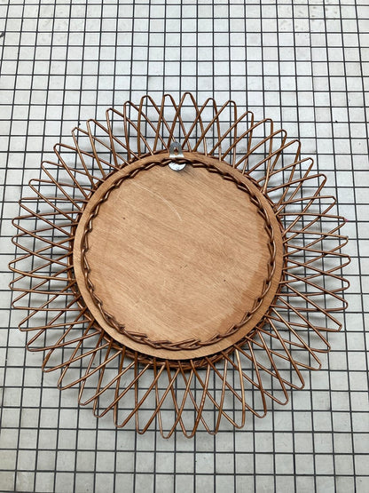 Pattern: Vintage Rattan Mirror – Curiosité Göteborg | Fransk vintageinredning från Curiosité