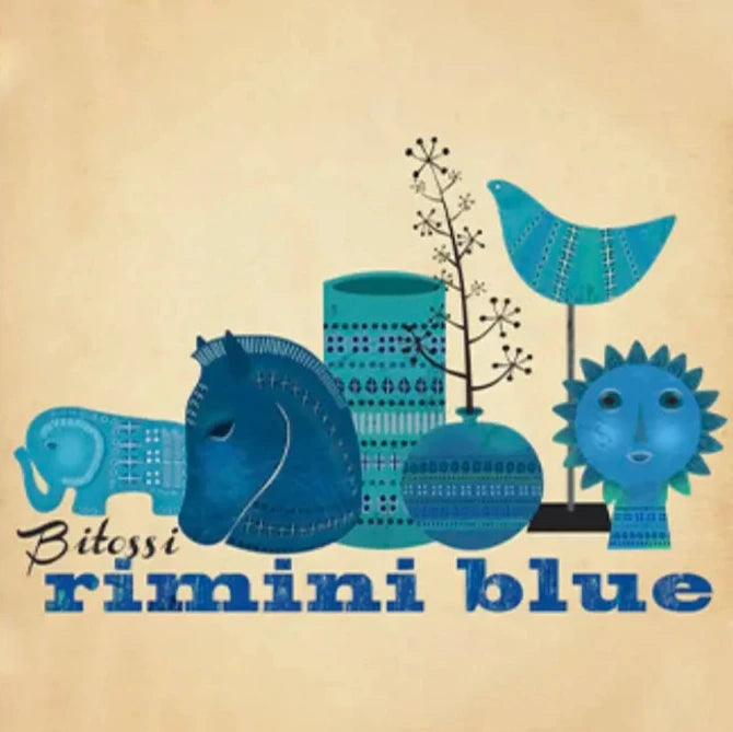 a picture of bitossi's rimini blue series. 